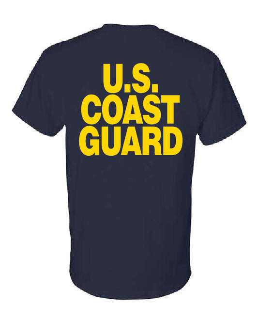 YELLOW TEXT Hot Weather T-Shirts (Coast Guard) (NOT UNIFORM STANDARD)