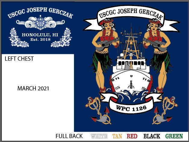 CGC Joseph Gerczak apparel order - March 2026