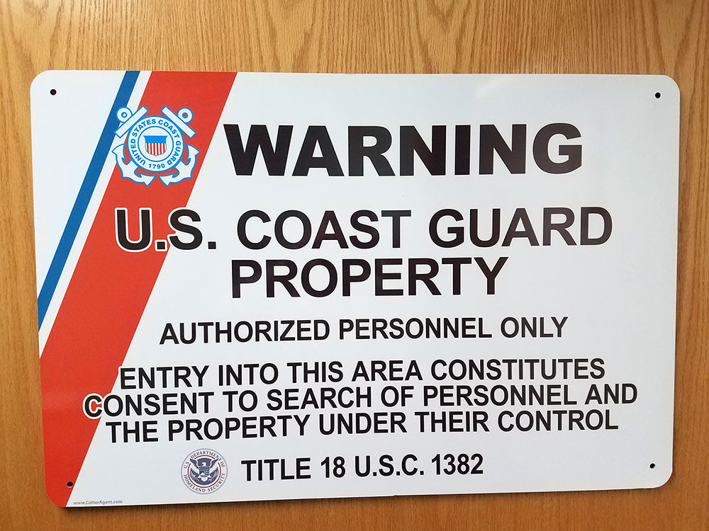 Coast Guard Security Signs