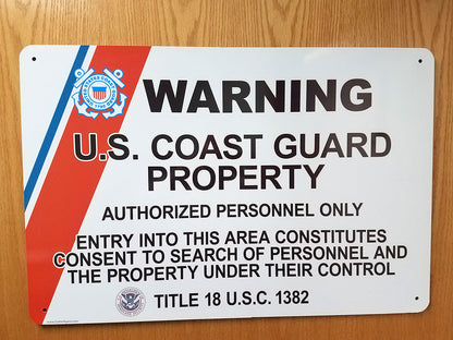 Coast Guard Security Signs